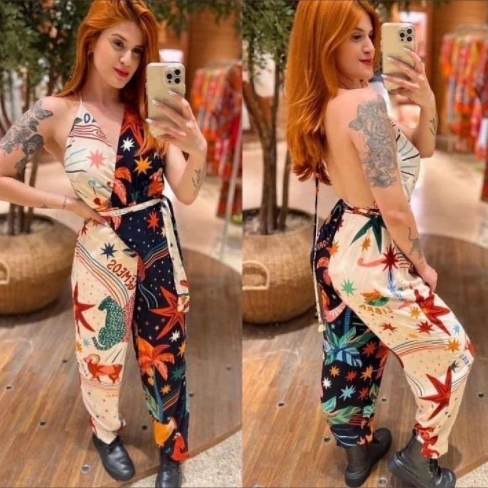 FARM Rio Multicolor Star Jumpsuit - Picture 3 of 10